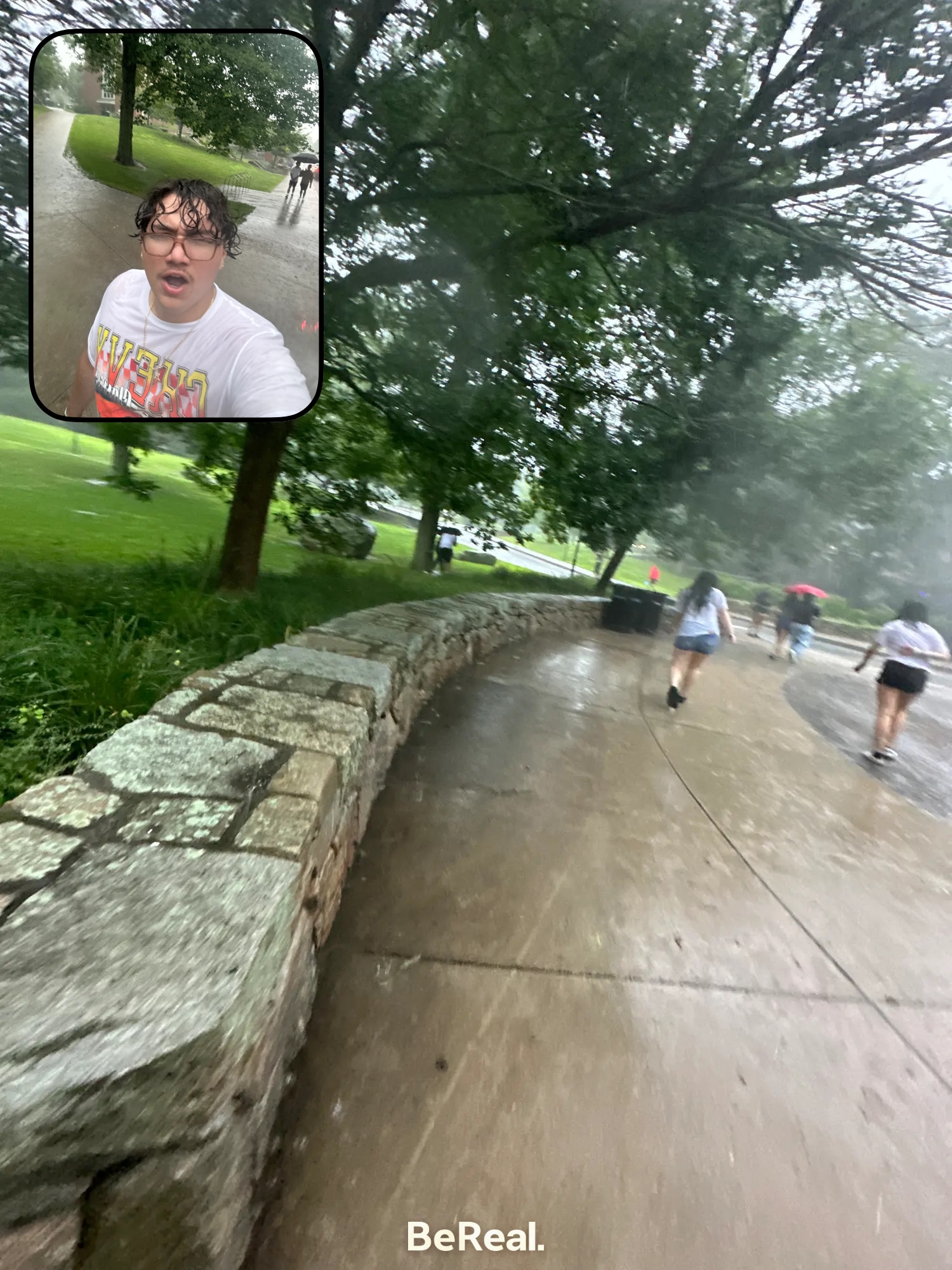 Another picture of being soaked in the rain