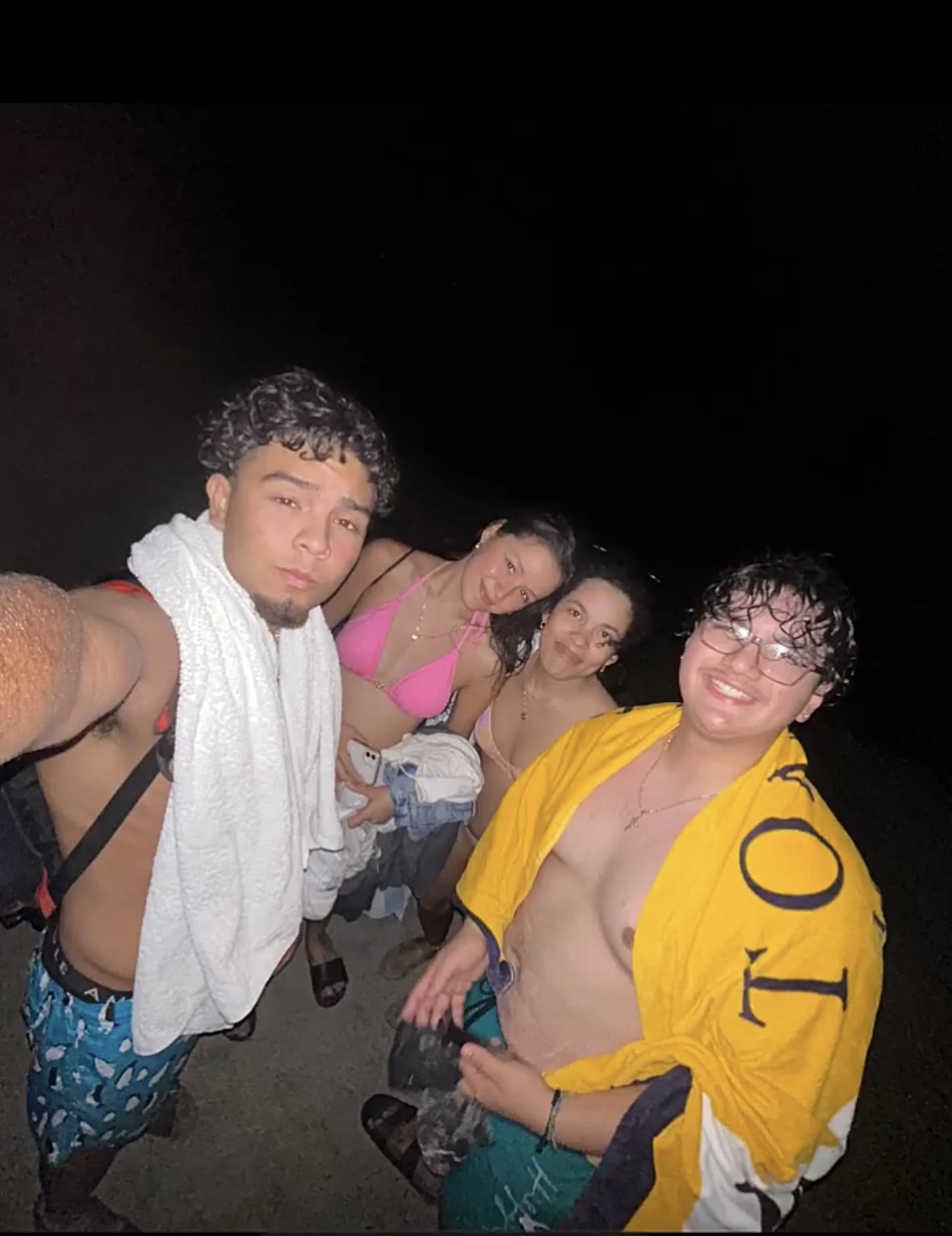 Me and my new friends at the beach