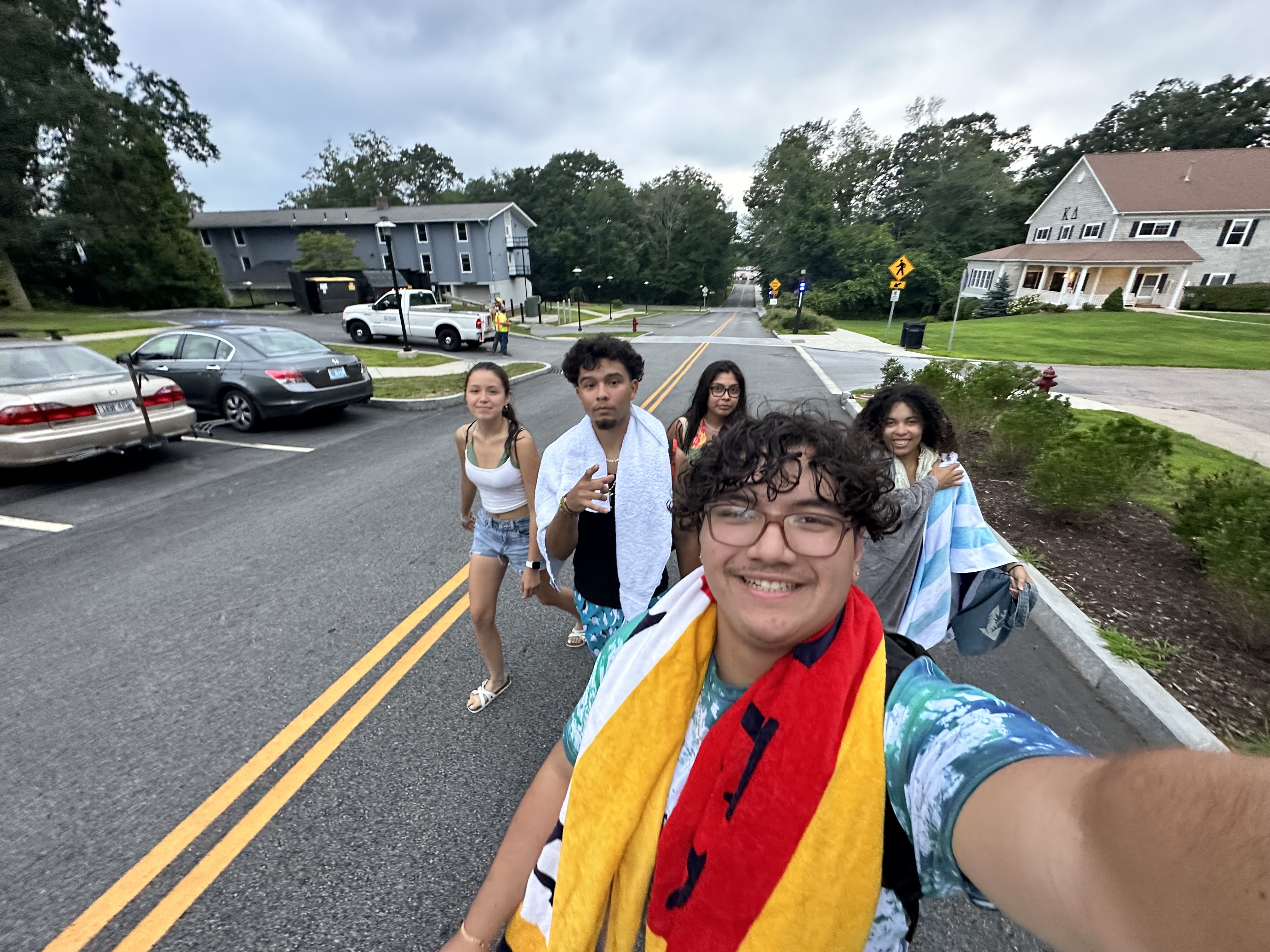 Selfie with my new friends